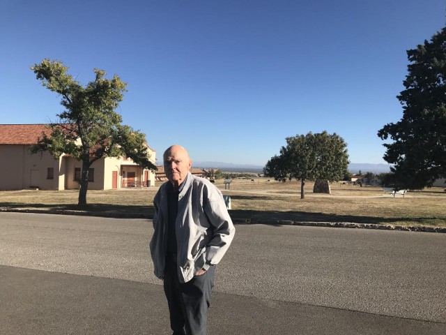 Grupe during visit to Fort Huachuca