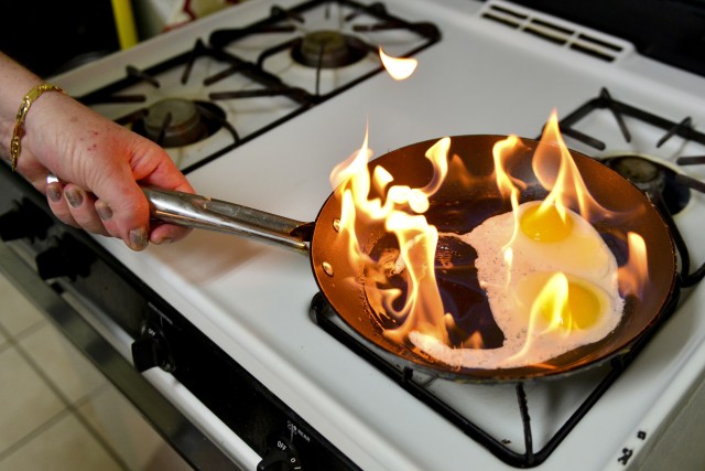 Out of the frying pan
