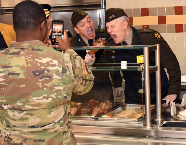 Fort Knox Thanksgiving meal at Cantigny Dining Facility