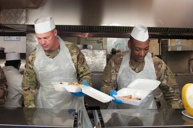 Dogface Soldiers, Panther Brigade Celebrates Thanksgiving in Kandahar, Afghanistan