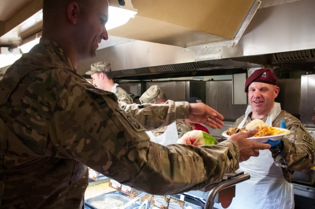 Dogface Soldiers, Panther Brigade Celebrates Thanksgiving in Kandahar, Afghanistan