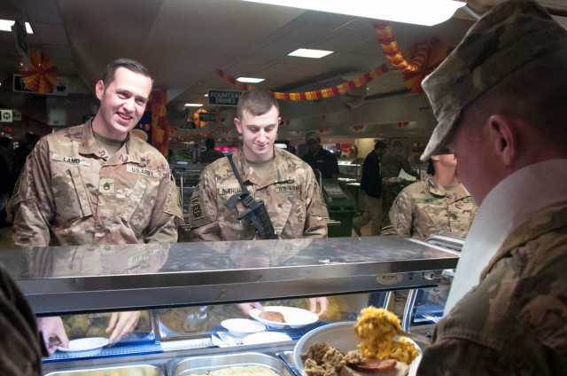 Dogface Soldiers, Panther Brigade Celebrates Thanksgiving in Kandahar, Afghanistan