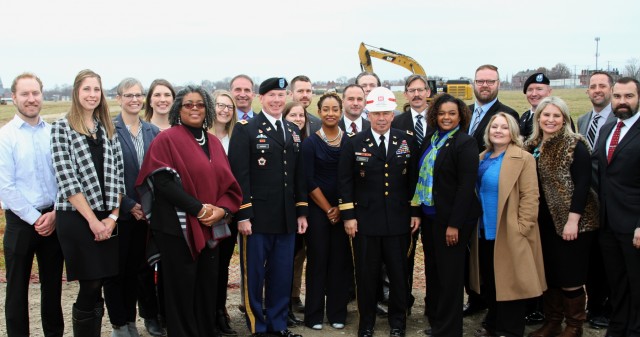 Group photo of Kansas City District personnel working on the NGA project