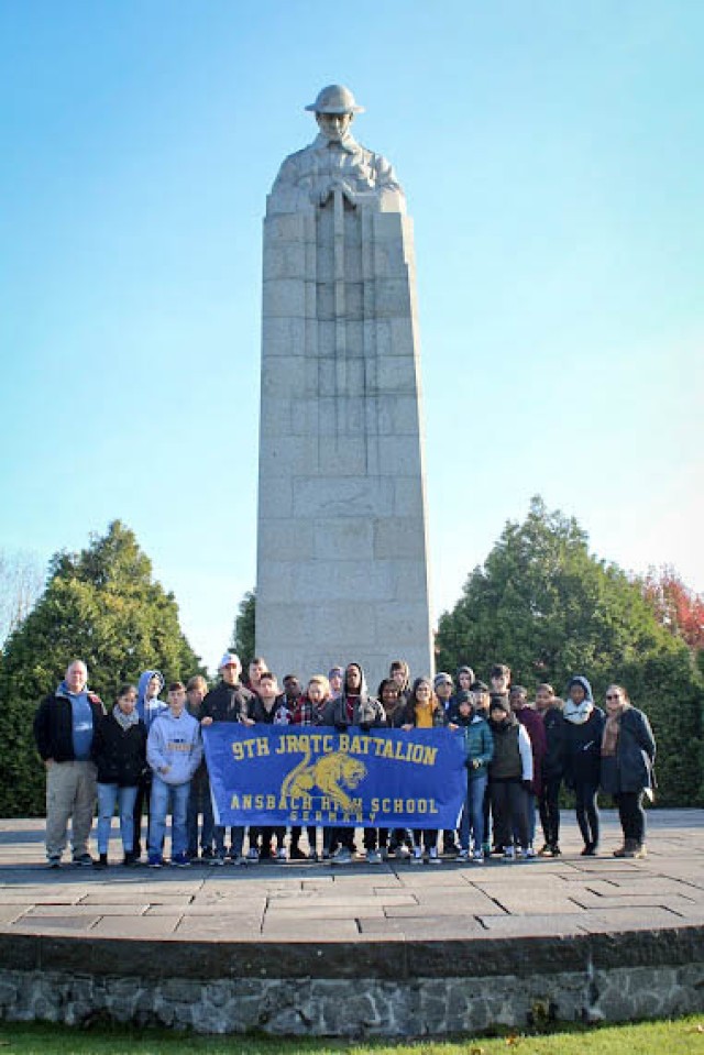 9th JROTC Battalion remembers the "Great War" during Flanders, Belgium visit