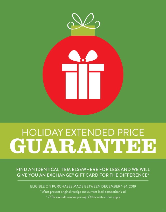 Military shoppers and families get the best deals with Exchange holiday price guarantee