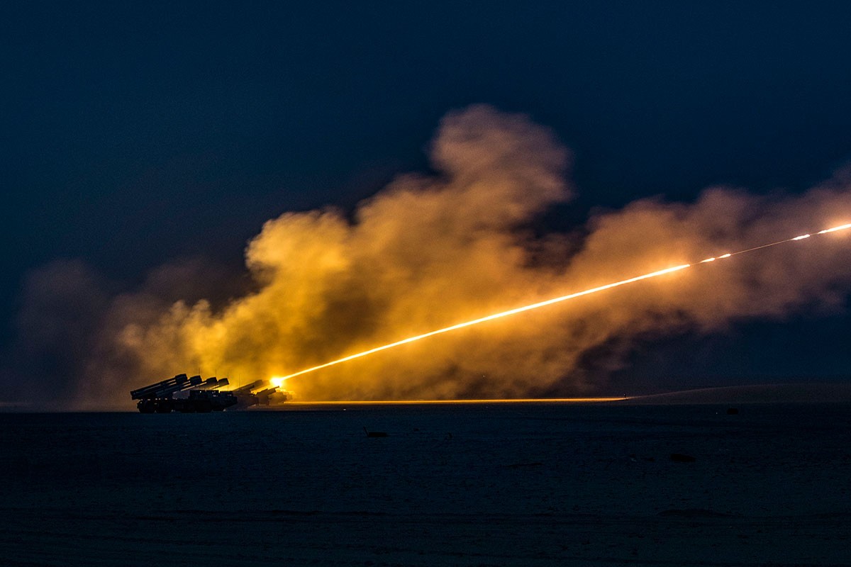 Artillery fire