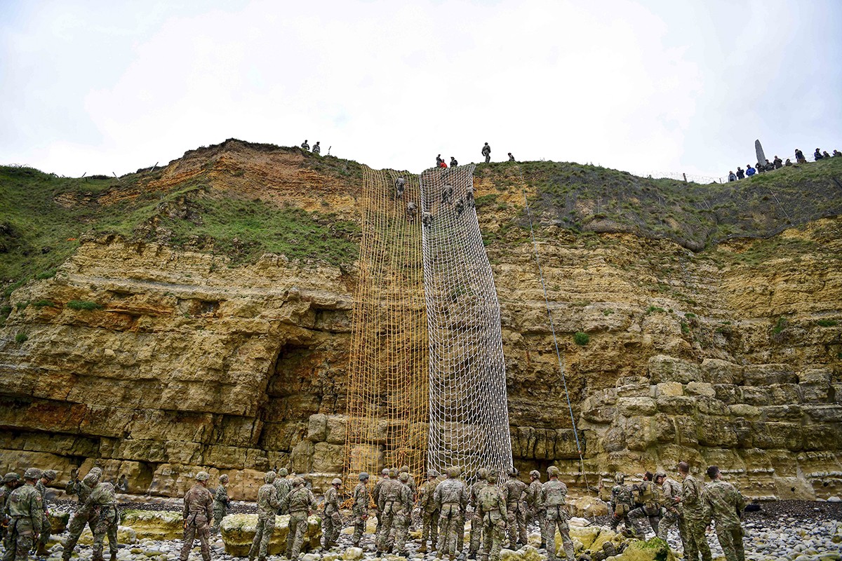 Rangers climb Pointe du Hoc