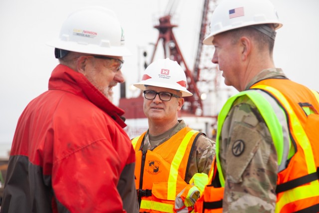 SDDC commander and USACE inspect key MOTCO project