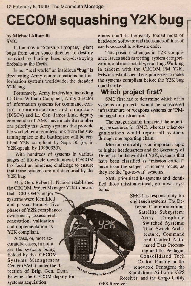 The Y2K 'Bug' Remmebered