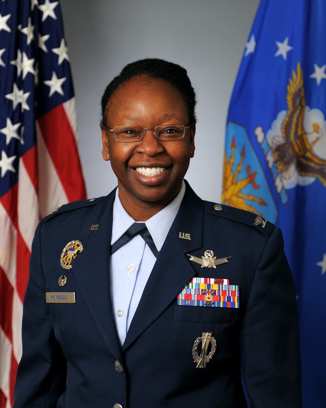 Former 821st Air Base Group U.S. Air Force Commander, Col. Mafwa Kuvibidila