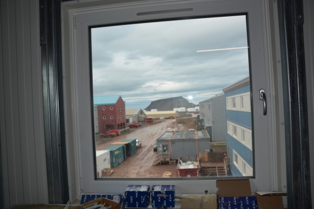 Dormitory window view