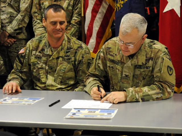 ACFT Equipment ceremonial signing