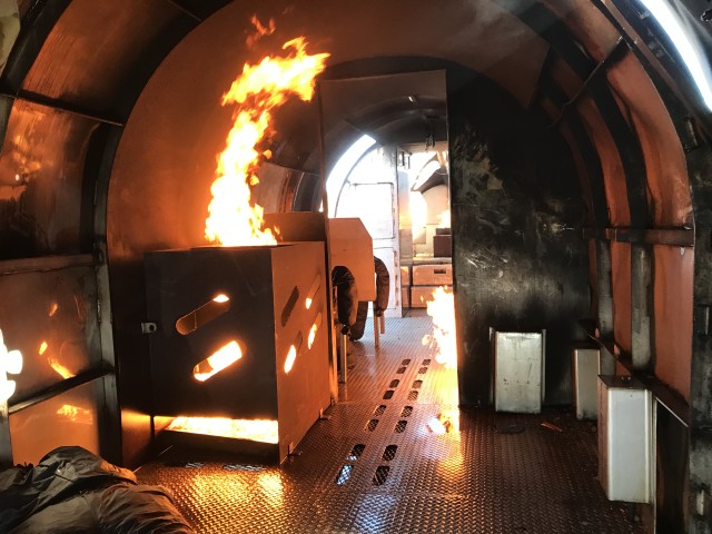 Lawson Army Airfield aircraft fire training