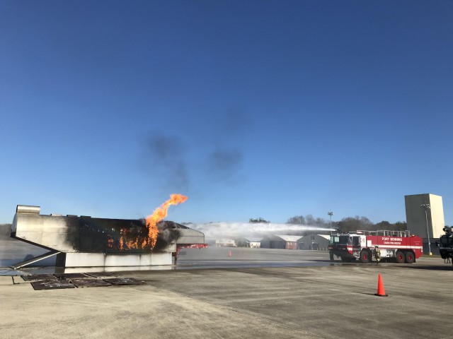 Lawson Army Airfield fire training