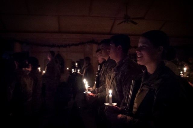 Deployed Service Members Celebrate Christmas Eve on Kandahar Airfield