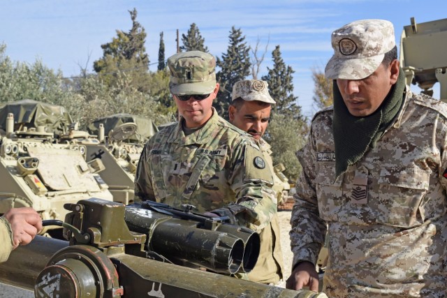 Jordan, US train on heavy-duty weapon system