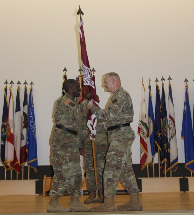 Maj. Gen. LeMaster, Command Sgt. Maj. Charpentier relinquish command and responsibility of RHC-P