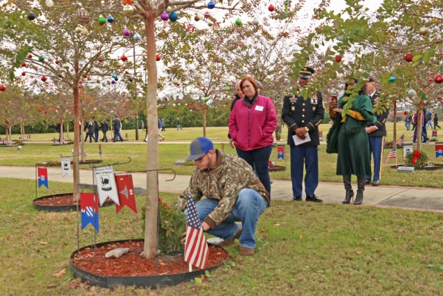 Wreaths for Warriors Walk; solemn honor on hallowed ground marks sacrifices of the Fallen, sacrifices of their Families