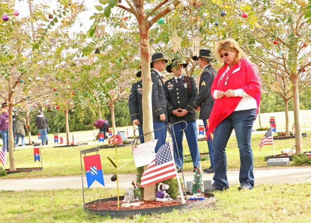 Wreaths for Warriors Walk; solemn honor on hallowed ground marks sacrifices of the Fallen, sacrifices of their Families