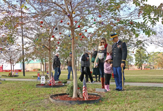 Wreaths for Warriors Walk; solemn honor on hallowed ground marks sacrifices of the Fallen, sacrifices of their Families