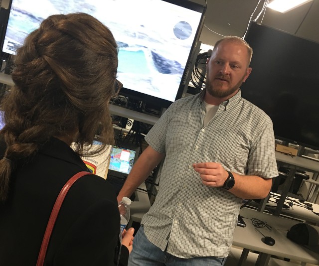 Texas college students explore government job options with equipment testing unit