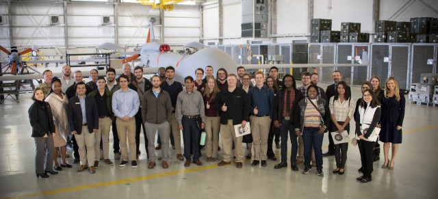 Texas college students explore government job options with equipment testing unit