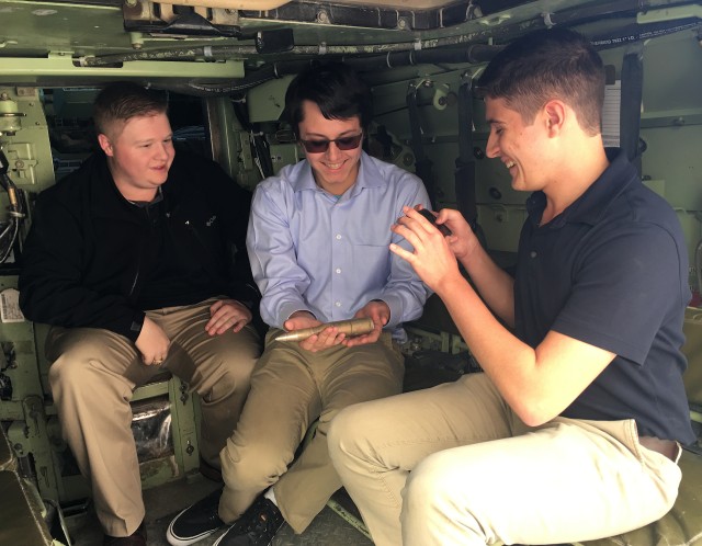 Texas college students explore government job options with equipment testing unit