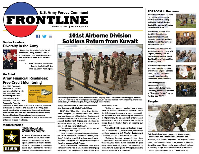 FORSCOM FRONTLINE | Article | The United States Army