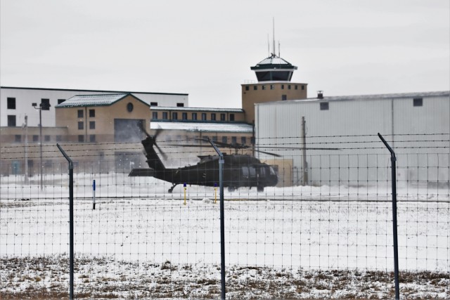 UH-60 Blackhawk training operations at Fort McCoy