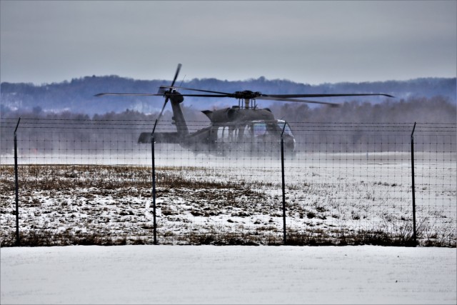 UH-60 Blackhawk training operations at Fort McCoy