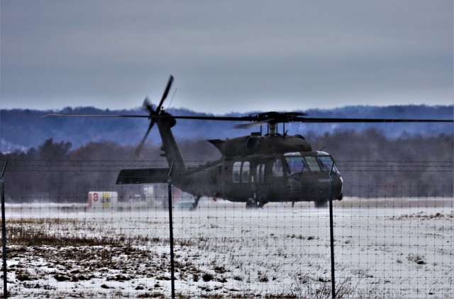UH-60 Blackhawk training operations at Fort McCoy