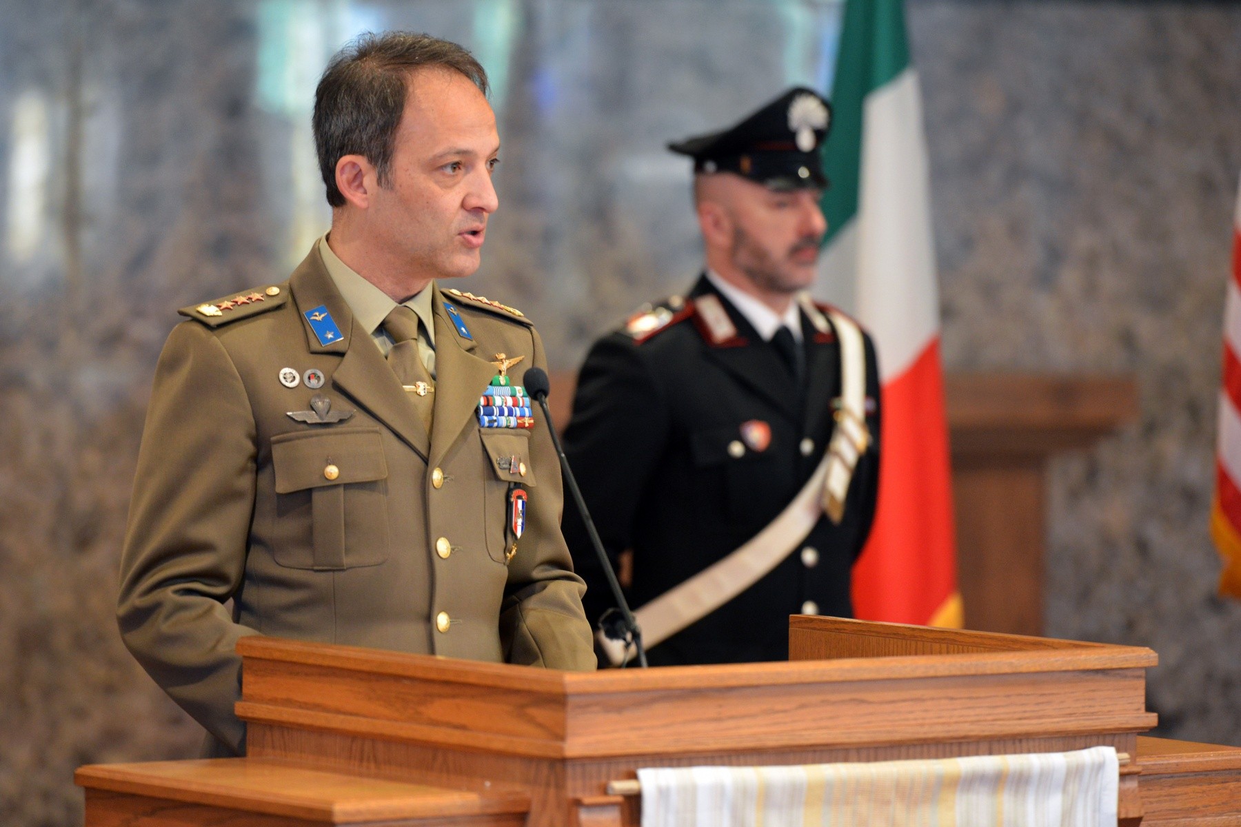 Italian base leadership duties split with arrival of a new commander ...