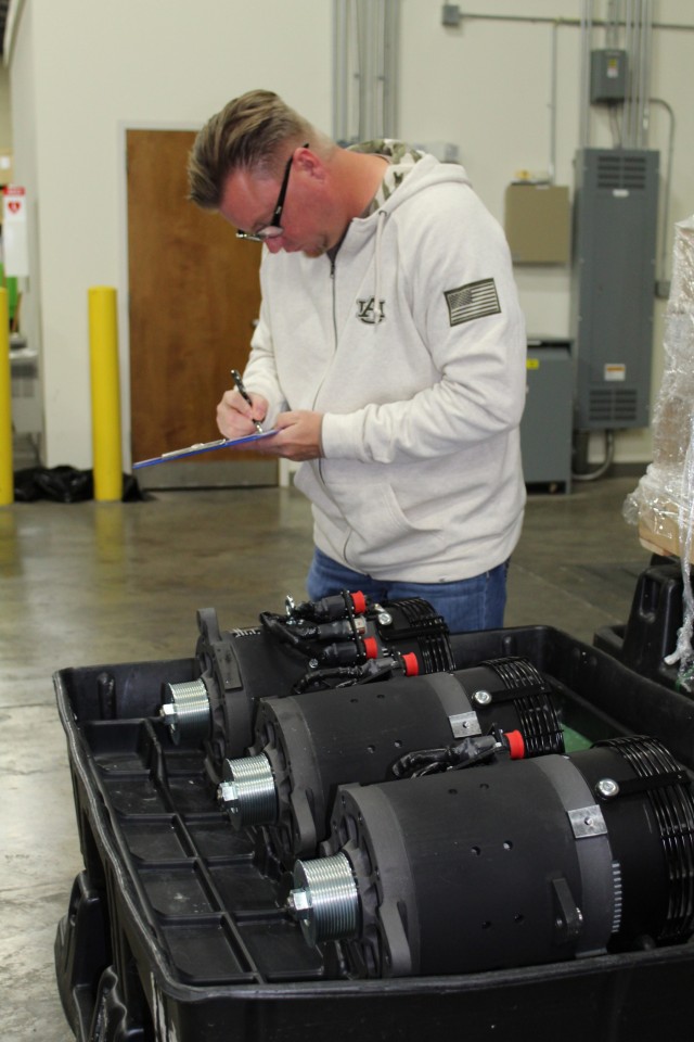 Logistician inventories alternators
