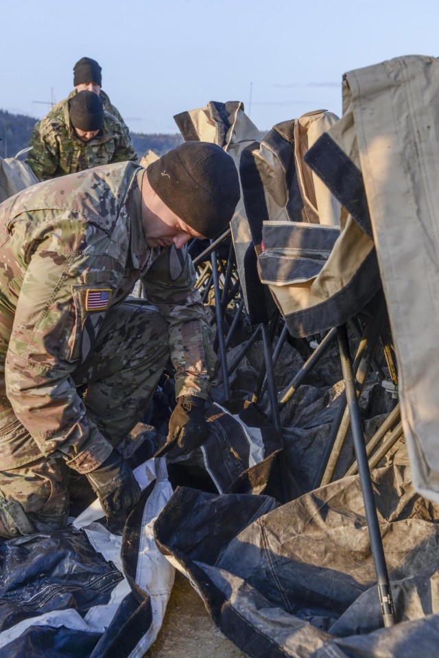 Blackjack Brigade prepares for Combined Resolve XIII; tactical operations center assembly