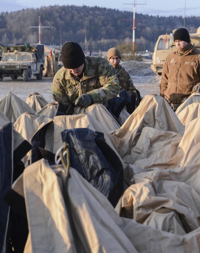 Blackjack Brigade prepares for Combined Resolve XIII; tactical operations center assembly