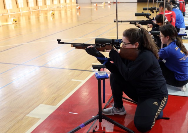 Zama Middle High School JROTC hosts marksmanship competition