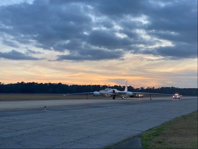 NASA research plane visits Hunter