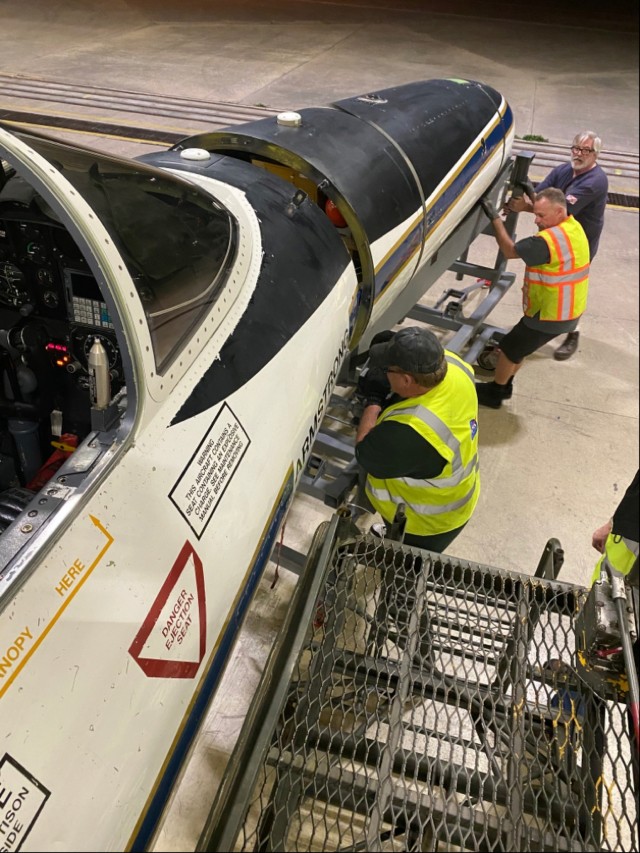 NASA research plane visits Hunter