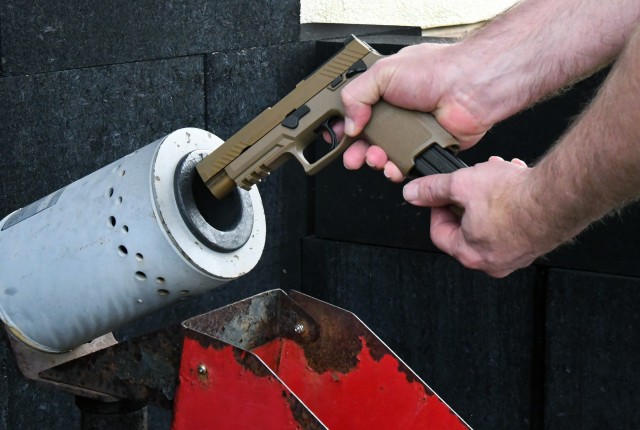 Fort Knox law enforcement carrying Army's new sidearm