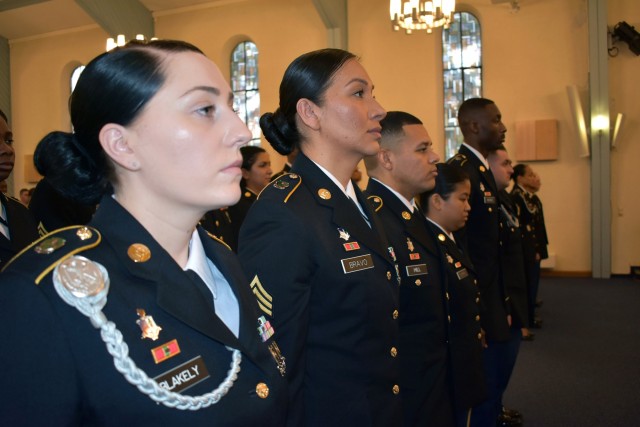 Public Health Command Europe hosts joint NCO induction ceremony
