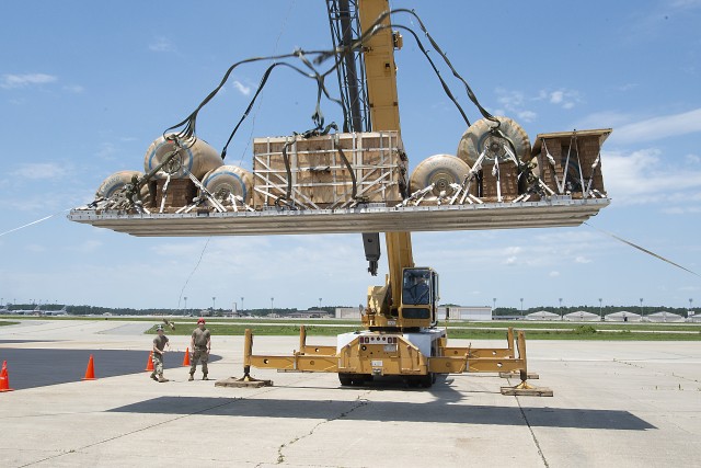 Refueling, rearming system tested by low-velocity air drop at Ft. Bragg improves readiness