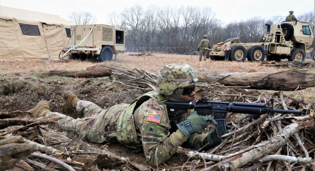 Soldiers exceed expectations during base defense exercise