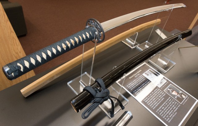 the samurai-style sword of Lt. Col. Richard Sakakida
