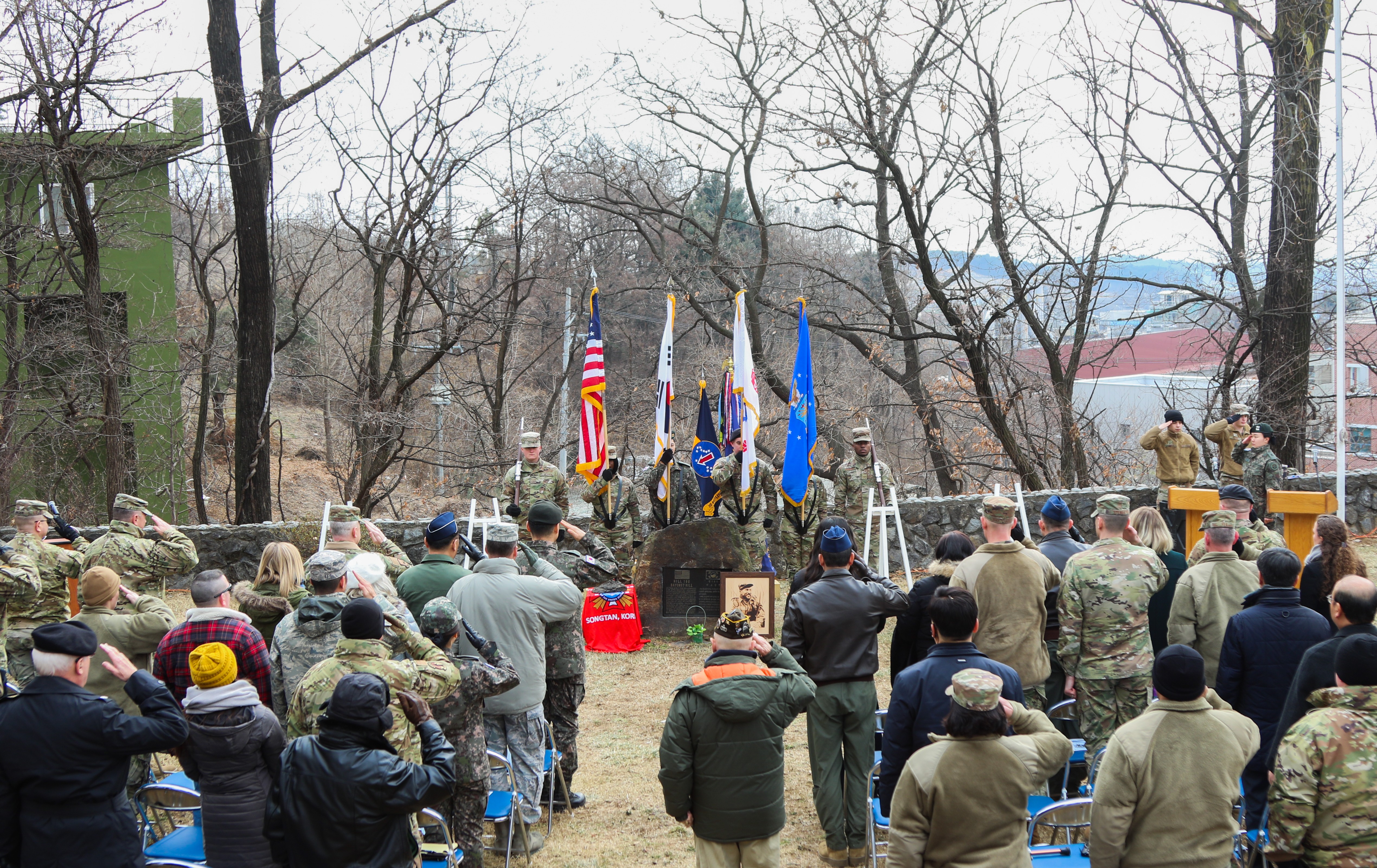 Ceremony at Osan commemorates pivotal battle at Hill 180 | Article