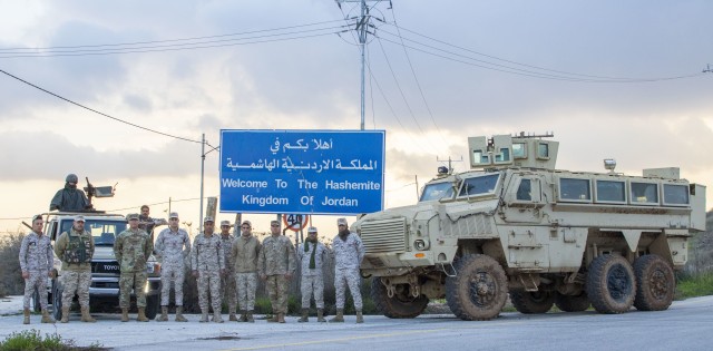 National Guard, Jordan troops train on MRAP driving