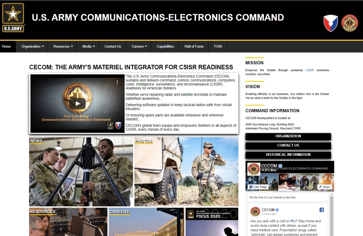 Visit the new CECOM website | Article | The United States Army