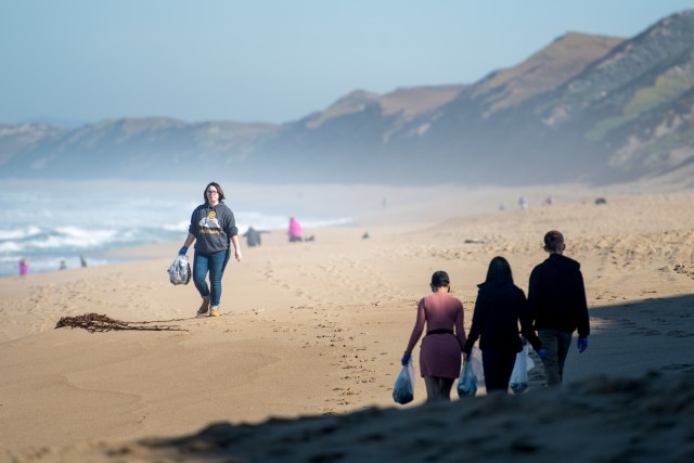 Navy, BOSS restart beach clean-up