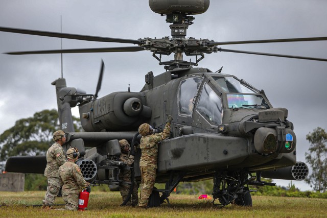 Aviation Brigade practices