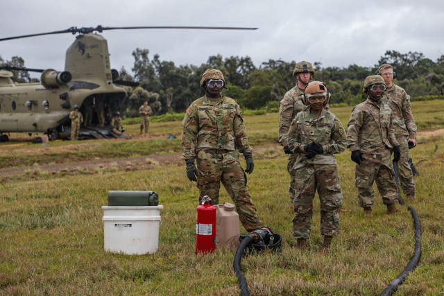 Aviation Brigade practices