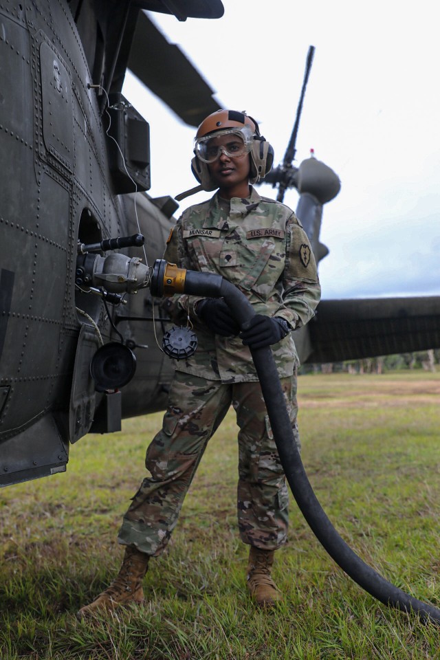 Aviation Brigade practices